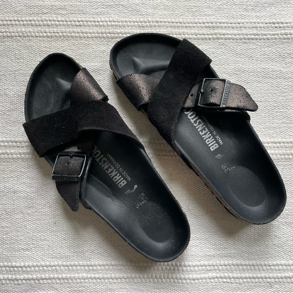 Birkenstock Siena Suede Leather Sandals Sz38